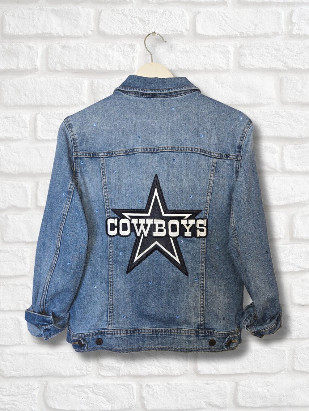 Dallas Cowboys Denim Jacket W/Rhinestones